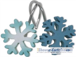 Christmas Penguins Shower Curtain Hooks