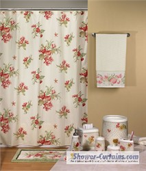 Mosaic Coral Shower Curtain Hooks