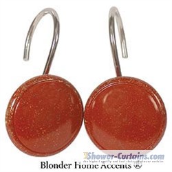 Red Clay Pots Shower Curtain Hooks